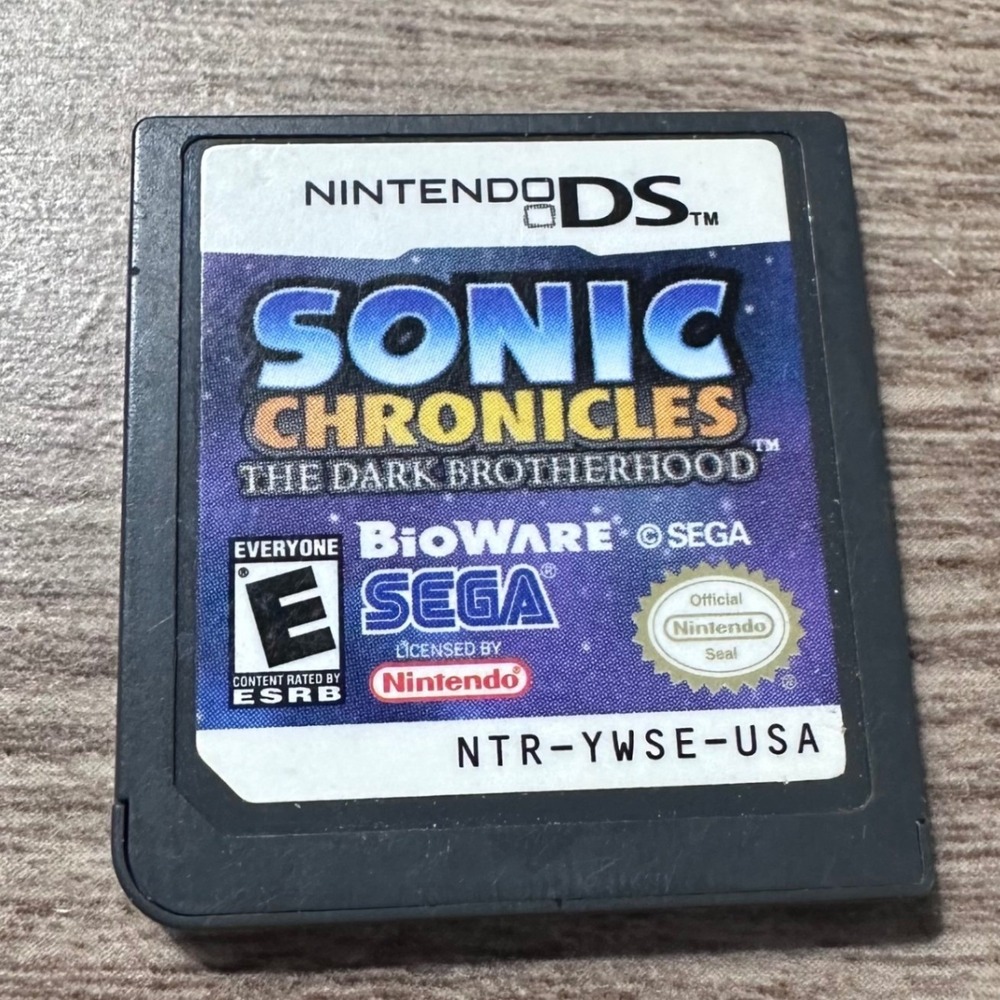 Sega Sonic Chronicles The Dark Brotherhood Nintendo DS Game Cartridge RPG USA